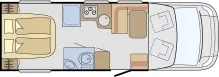 Grundriss Tag Sunlight T 69 L Hubbett Active Sat & TV 1. Hand
