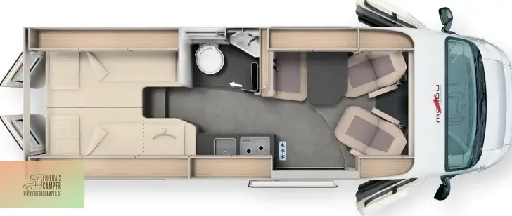 Grundriss Tag Malibu Relax 640 LE R active Mega Deal! Fiat