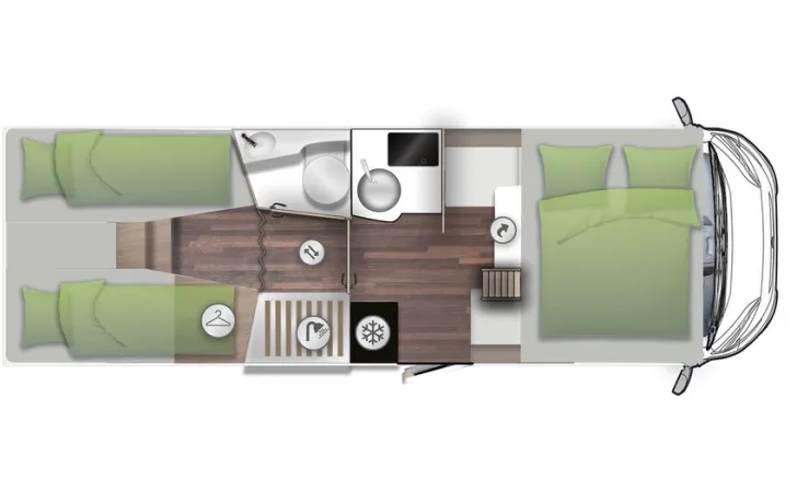 Fahrzeugbild Forster Integriert I 745 EF, 26, LITHIUM, SOLAR, TV #37