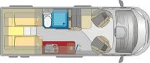 Grundriss Tag Pössl Trenta 640 Citroen 165 PS