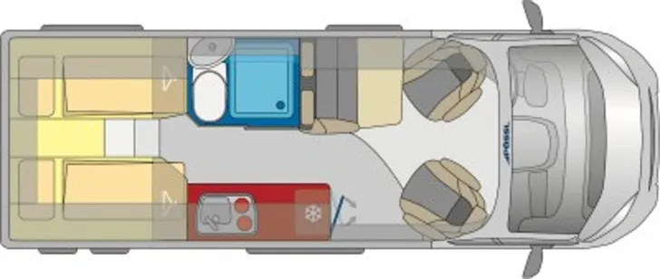 Grundriss Tag Pössl Trenta 640 Citroen 165 PS