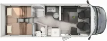 Grundriss Tag Hymer B-Klasse ML T BlackLine 780 Arktis+Lithiumpaket