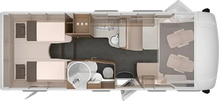 Grundriss Tag Knaus L!VE I 700 MEG