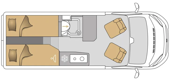 Grundriss Tag Mooveo Van 60EB