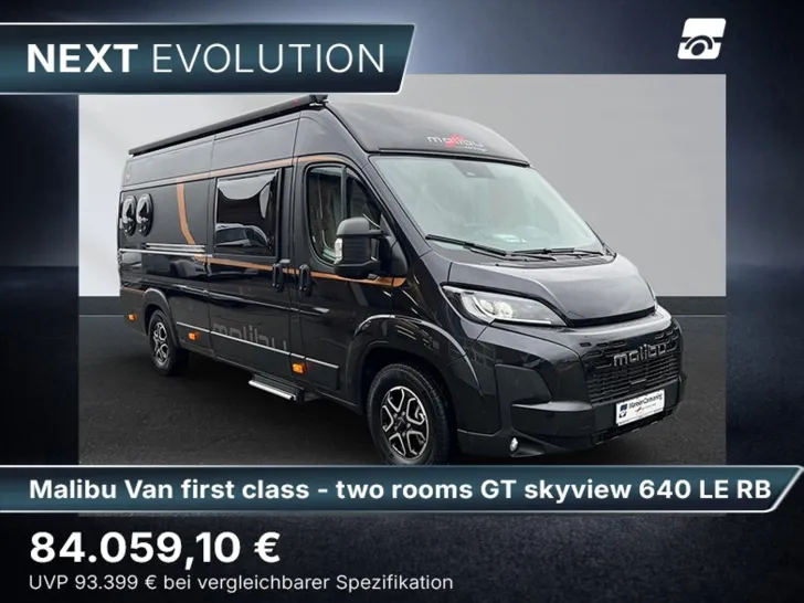 Fahrzeugbild Malibu Van first class - two rooms GT skyview 640 LE RB Fiat (729) #1