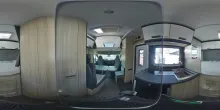 360° Innenansicht Sun Living A 60SP X-TRA IsoFix|Abw-Tank behz.|Fahrradträger