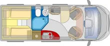 Grundriss Tag Pössl Summit Shine 640 R Citroen 165 PS Spare 13.185,-