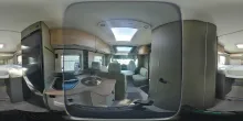 360° Innenansicht Hymer GT-S 600 170 PS, Schlafsystem, Smart TV 27 Zoll