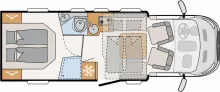 Grundriss Tag Dethleffs Just Go T 7055 DBL *Big Deal und ab in den Urlaub*