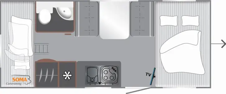 Grundriss Tag LMC Style 70 493 K - 70 Jahre Sondermodell