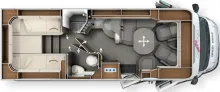 Grundriss Tag Carthago chic c-line T 4.9 LE Mercedes - Modell 2026