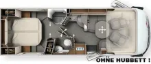 Grundriss Tag Carthago chic c-line I 5.0 QB L Mercedes - MODELL 2026 !!!
