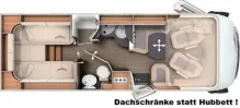 Grundriss Tag Carthago C2-tourer I 145 RB LE comfort Mercedes - MODELL 2026 !!!