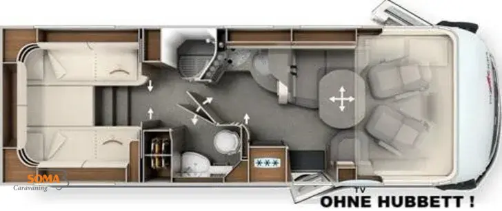Grundriss Tag Carthago chic c-line I 4.9 LE L Mercedes - MODELL 2026 !!!