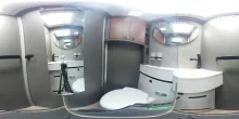 360° Innenansicht Hymer B-Klasse MC T 680 Premium+Arktis+Winter+Style-Pa
