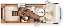 Grundriss Tag Carthago chic c-line I 4.9 LE Mercedes - nur 5200 KM !