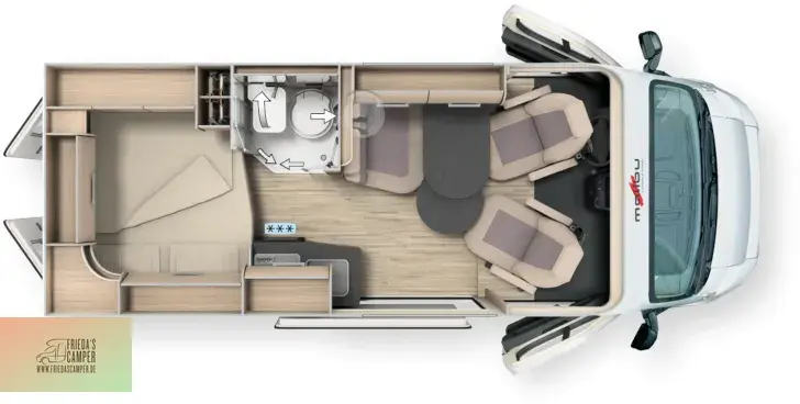 Grundriss Tag Malibu Van compact 540 DB