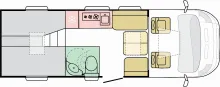 Grundriss Tag Adria Compact Max DL Combi D 6E, Navi