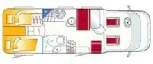 Grundriss Tag LMC Cruiser T 672 G