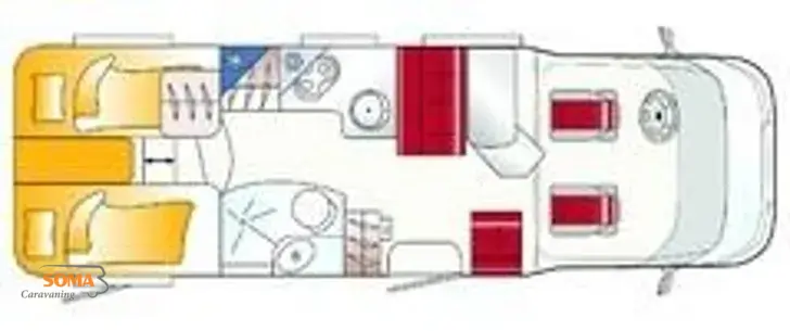 Grundriss Tag LMC Cruiser T 672 G