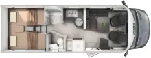 Grundriss Tag Hymer B-Klasse ML T 780 28.931 Euro gespart zur Messe