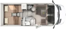 Grundriss Tag Hymer GT-S 600 Winter- & Chassis-Paket