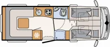 Grundriss Tag Dethleffs Alpa I 6820-2 *AUTOMATIK*180 PS*Alde*Backofen*
