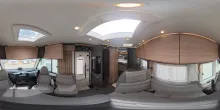 360° Innenansicht Malibu I 480 RB QB K comfort Mercedes Lithium ALDE