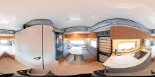 360° Innenansicht Hymer Eriba Eriba Feeling 442 Autark, Moving-, Wohnkomfortp.