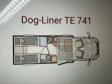 Grundriss Tag Dethleffs Just Camp TE741EB Dog Liner