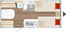 Grundriss Tag Bürstner B66 490 TL XXL-ABVERKAUF!
