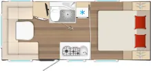 Grundriss Tag Bürstner B66 485 TS XXL-Abverkauf!