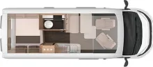 Grundriss Tag Knaus BoxStar 600 DQ 1. Hand - Hubbett !
