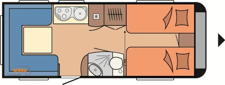 Grundriss Tag Hobby De Luxe 540 UL