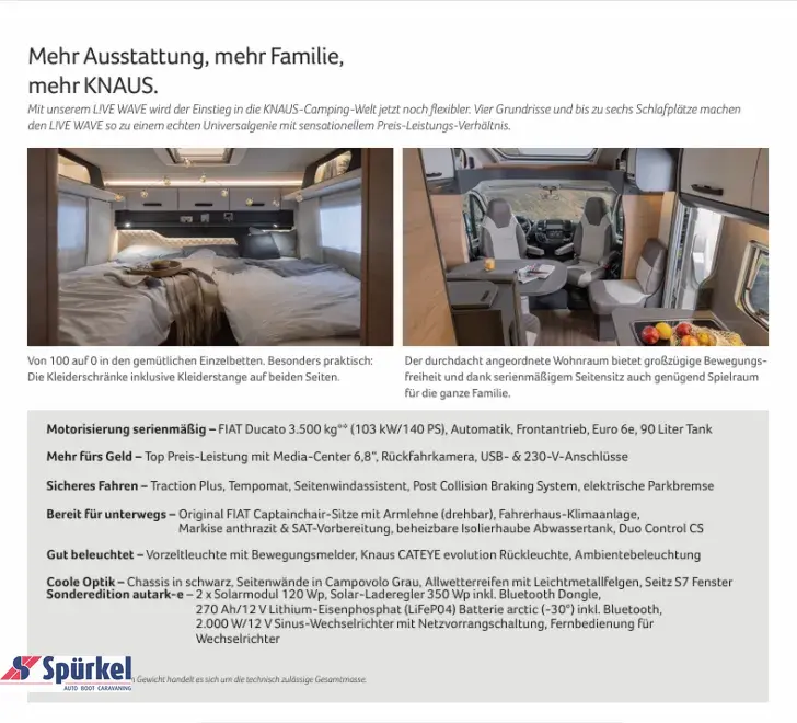 Fahrzeugbild Knaus L!VE WAVE 650 MEG Black Selection *TraumMobil*Autark e* #3