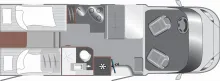 Grundriss Tag LMC Tourer 70 T 663 Aufstelldach