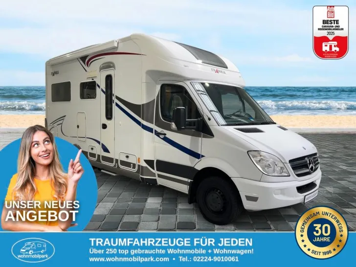 Fahrzeugbild Frankia FF4/Automatik/Rundsitz+Hubbett/Klima/Solar/AHK #1