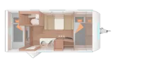 Grundriss Tag Weinsberg CaraOne 480 QDK Edition [HOT] IC -Sondermodell