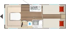Grundriss Tag Bürstner Averso 535 TL B66 Modell 2026 / Tageszulassung