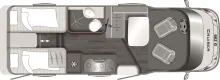 Grundriss Tag LMC Cruiser 663 G "Grey Selection 150" *Solar + WR*