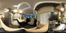 360° Innenansicht Malibu Van first class - two rooms coupé 640 LE RB Fiat (749)