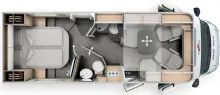 Grundriss Tag Malibu T 480 RB QB K comfort Mercedes