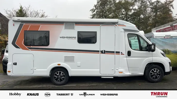 Seitlich Weinsberg CaraCompact 600 MF EDITION [Pepper] *2025*TV*Media*Fahrradtr.*
