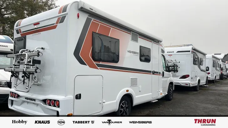 Schräg Hinten Weinsberg CaraCompact 600 MF EDITION [Pepper] *2025*TV*Media*Fahrradtr.*