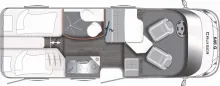 Grundriss Tag LMC Cruiser V 646 G