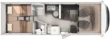 Grundriss Tag Hymer B-Klasse ML I 780 35.416 Euro gespart zur Messe!
