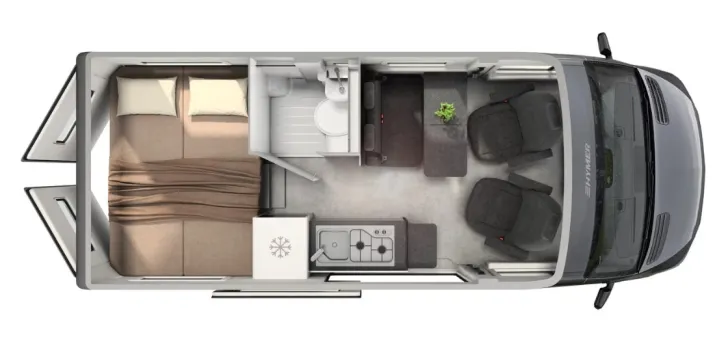 Grundriss Tag Hymer Camper Van Grand Canyon S 600 CrossOver CrossOver S