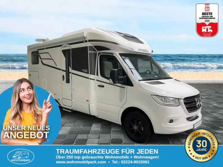 Fahrzeugbild Hymer 550 BMC White Line/Festbett/Hubbett/Garage #1