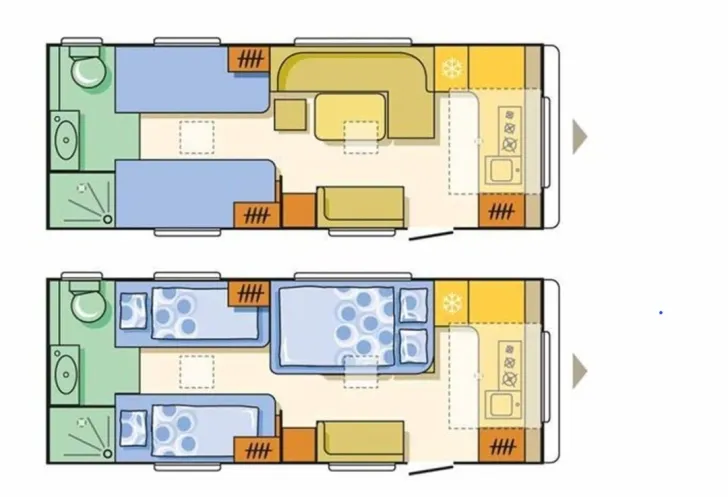 Grundriss Tag Adria Adora 613 HT