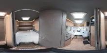 360° Innenansicht Dethleffs Trend Active I 7057 EBL ALDE ohne Hubbett